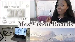 Miniature : PRÉPARER son ANNÉE | Faire ÉVOLUER son VISION BOARD en fonction de ses PROJETS - Mes 4 Vision Boards