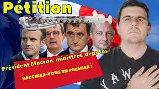 Miniature : (PÉTITION / VACCINS) Président, ministres, députés : donnez l'exemple !