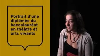 Miniature : Portrait d’une diplômée du baccalauréat en théâtre et arts vivants: Joanie Bernard