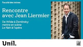 Miniature : Conférence de Jean Liermier à la Faculté des lettres de l’Université de Lausanne (31 mai 2026)