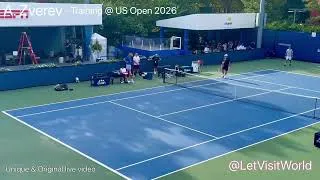 Miniature : World No 1 Alexander Zverev Locked In Next to Arthur Ashe Stadium – US Open 2026 (@LetVisitWorld)