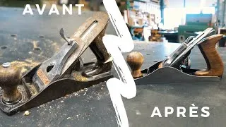 Miniature : Restauration d'un rabot vieux de 70 ans. STANLEY N°4