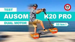 Miniature : Ausom K20 Pro Dual Motor, la trottinette la plus folle à moins de 600€