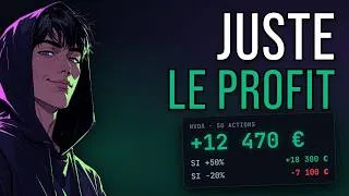 Miniature : Mon action fait +50% : je gagne combien ? J'ai vibecodé l'app.