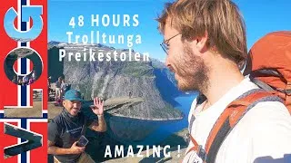 Miniature : [La Norvège en STOP ép.17] - Je fais le pari FOU de faire Trolltunga et Preikestolen en 48 HEURES