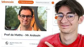 Miniature : J'ai VENDU mes PROFS sur LEBONCOIN (oui c'est illégal)