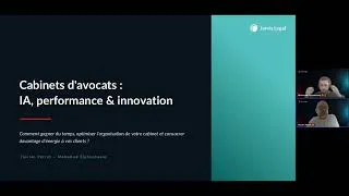 Miniature : Cabinets d'avocats : IA, performance & innovation avec Jarvis Legal & Protégé™ LexisNexis