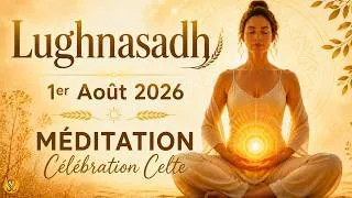Miniature : LUGHNASADH - Fête CELTE 1er Août 2026 🌕 Méditation Guidée Chakra NOMBRIL • Retrouve ton centre