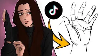 Miniature : TESTER des TUTOS TikTok pour les MAINS ! (Avec la tablette  GAOMON Pro 19)