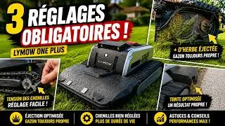 Miniature : Optimiser le Lymow One+ : meilleure éjection de l'herbe, tension des chenilles, astuces de tonte !