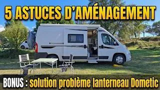 Miniature : 5 ASTUCES D'AMENAGEMENTS FACILES et PAS CHERS pour votre camping-car