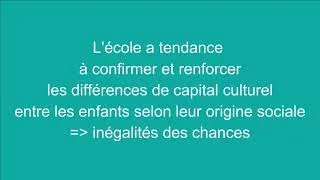 Miniature : Chapitre 5 : Capital culturel et inégalités de réussite à l'école (Bourdieu) (vidéo 3)
