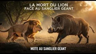 Miniature : LA MORT DU LION FACE AU SANGLIER GEANT