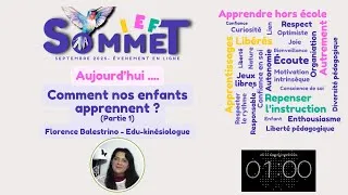 Miniature : Sommet IEF 2025 : Comment nos enfants apprennent ? Avec Florence BALESTRINO Edu-kinésiologue