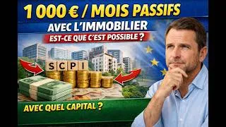 Miniature : 1 000€ par mois avec l’immobilier… mythe ou réalité ?