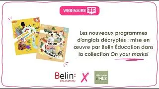 Miniature : Webinaire du 28.05.26 - On your Marks! : les nouveaux programmes d'anglais décryptés