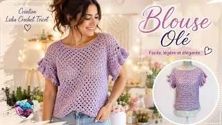 Miniature : Vous aimez les FROUFROUS? Un détail qui change tout! TUTO CROCHET/ BLUSA CROCHET TUTORIAL #crochet