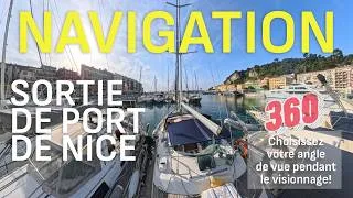 Miniature : Navigation Sortie du port de Nice en 360°, choisissez votre l'angle de vue pendant le visionnage!!