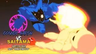 Miniature : One punch man - COSMIC GAROU vs SAITAMA JUPITER FIGHT - "SERIOUS TABLE FLIP "(with subtitles)