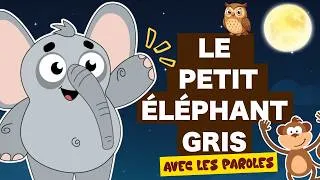 Miniature : Petit Éléphant Gris🐘 🎶| Comptines  Éducatives pour Enfants 🦉🦋 | Karaoké Amusant