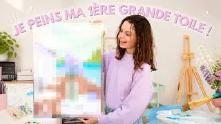 Miniature : JE PEINS MA PREMIÈRE GRANDE TOILE ! 🖼️🎨