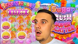 Miniature : Cette CONNEXION sur SUGAR RUSH SUPER SCATTER m’a CHOQUÉ !!!