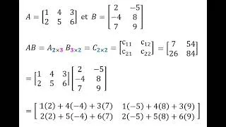 Miniature : Multiplication de matrices