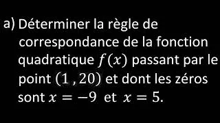Miniature : Fonction quadratique forme factorisée