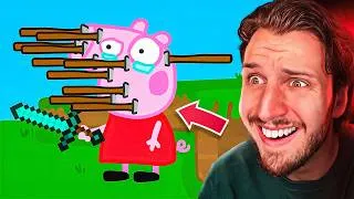 Miniature : Peppa Pig SPEEDRUN Minecraft (contre ses amis)