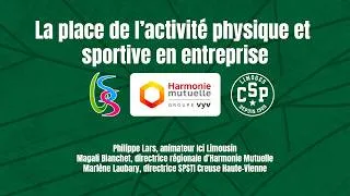 Miniature : Podcast "La place de l'activité physique en entreprise" / Limoges CSP