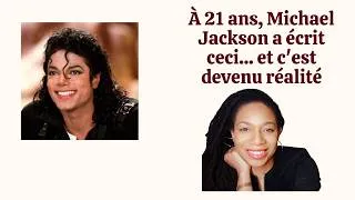 Miniature : À 21 ans, Michael Jackson a écrit ceci... et c'est devenu réalité #manifestation #michaeljackson