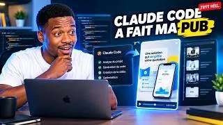 Miniature : J'ai demandé à Claude Code de créer ma pub vidéo HyperFrames + Remotion