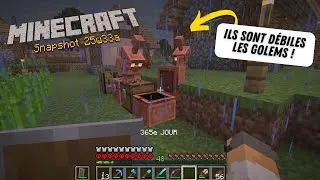 Miniature : #minecraft #snapshot 25w33a - Ils sont profondéments débiles les golems de cuivre, non ?