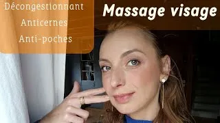 Miniature : Massage du visage anti-cernes des yeux. Éliminer les cernes et les poches des yeux