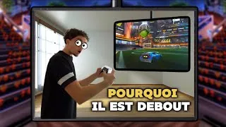 Miniature : DÉFI : JE DOIS FAIRE 2 GAMES DEBOUT SUR ROCKET LEAGUE… (Mauvaise idée pour le dos)