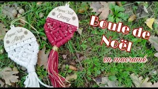 Miniature : DIY boule de Noël en macramé | Livy Macramé
