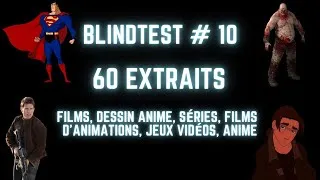 Miniature : Blind Test #10 60 Extraits (Films, Dessin Animé, Séries, Films D'Animations, Jeux Vidéos, Animé)