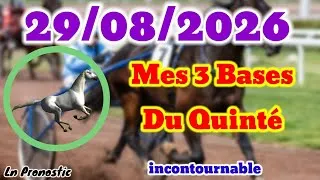 Miniature : Pronostics PMU Mes 3 bases incontournable SAMEDI 29 AOÛT 2026 À VINCENNES 