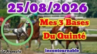 Miniature : Pronostics PMU Mes 3 bases incontournable MARDI 25 AOÛT 2026 À DEAUVILLE