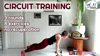 Miniature : Circuit training 🌟 3 tours sans récup🔥 15 min HIIT🔥