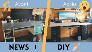 Miniature : Des news + Je fabrique mon nouveau bureau DIY pour 200€