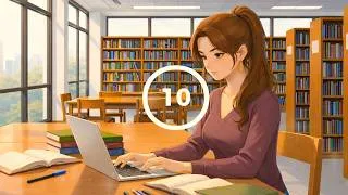 Miniature : 25/5 Pomodoro Timer - 2 Hour Study Session I Relaxing Piano Music I Study with me 📚
