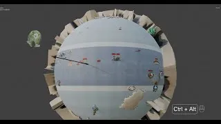 Miniature : 3D Models One Piece Globe World Map geographic 2025 Update