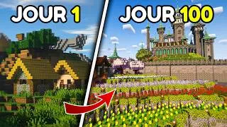 Miniature : 100 Jours pour TRANSFORMER une plaine en Village en Hardcore Minecraft