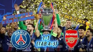 Miniature : DÉBRIEF : PSG VS ARSENAL 1-1 (TAB 4-3), 2e ligue des champions ! Paris réalise le back to back 💙❤️🤩