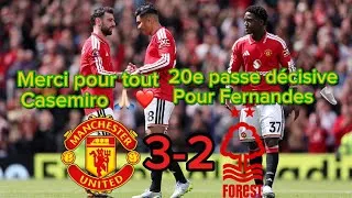 Miniature : DÉBRIEF : MANCHESTER UNITED VS NOTTINGHAM FOREST 3-2, le dernier de  Casemiro à Old Trafford 🇧🇷🥺👋🏻