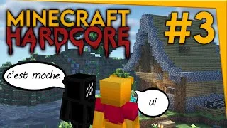 Miniature : Minecraft HARDCORE #3 - On finit le toit ! C'est affreux ft. @Volog