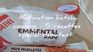 Miniature : Motivation batch cooking - 5 recettes spécial débutant