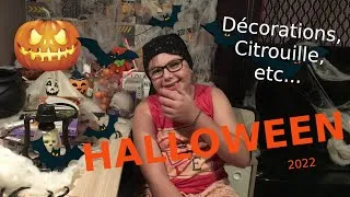 Miniature : HALLOWEEN 2022 -  Les décos, la citrouille, etc... (cette vidéo aurait dû sortir bien plus tôt)