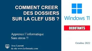 Miniature : Comment créer des dossiers sur la clef USB sous windows 11